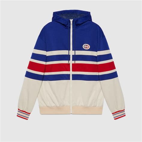 gucci zipper sweater hoodie|Gucci Tiger cotton zip.